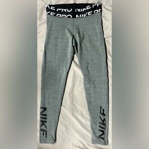 NIKE PRO- Leggings Grey Size Medium